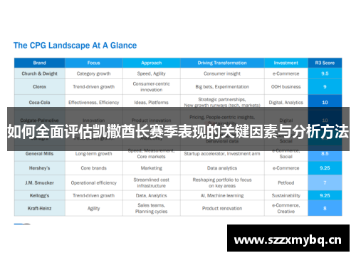 如何全面评估凯撒酋长赛季表现的关键因素与分析方法