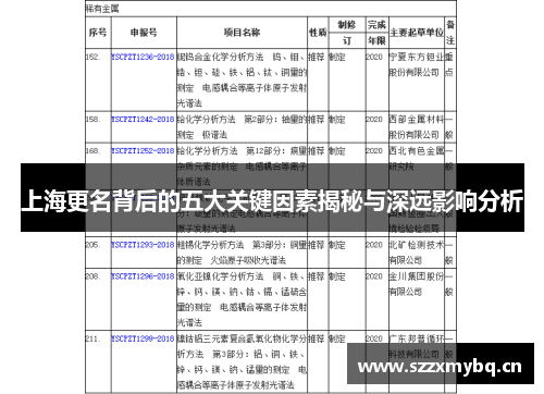 上海更名背后的五大关键因素揭秘与深远影响分析